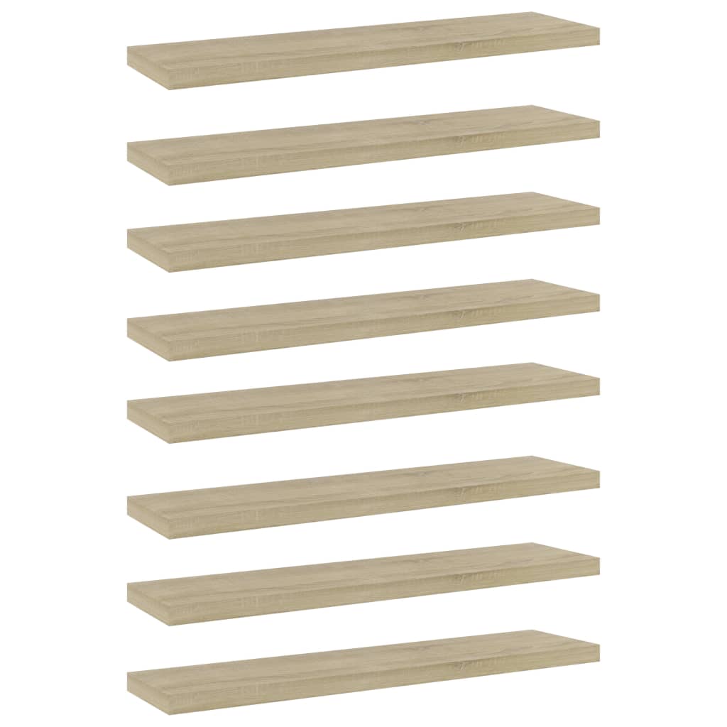 Sonoma Eiche Bücherregal Bretter, 40x10cm, 8er Set