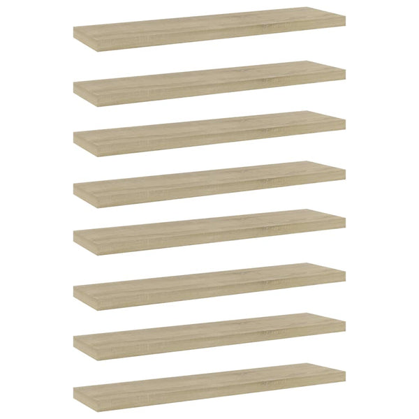 Sonoma Eiche Bücherregal Bretter, 40x10cm, 8er Set