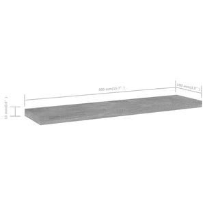Betongraue Bücherregal-Bretter, 8er-Set