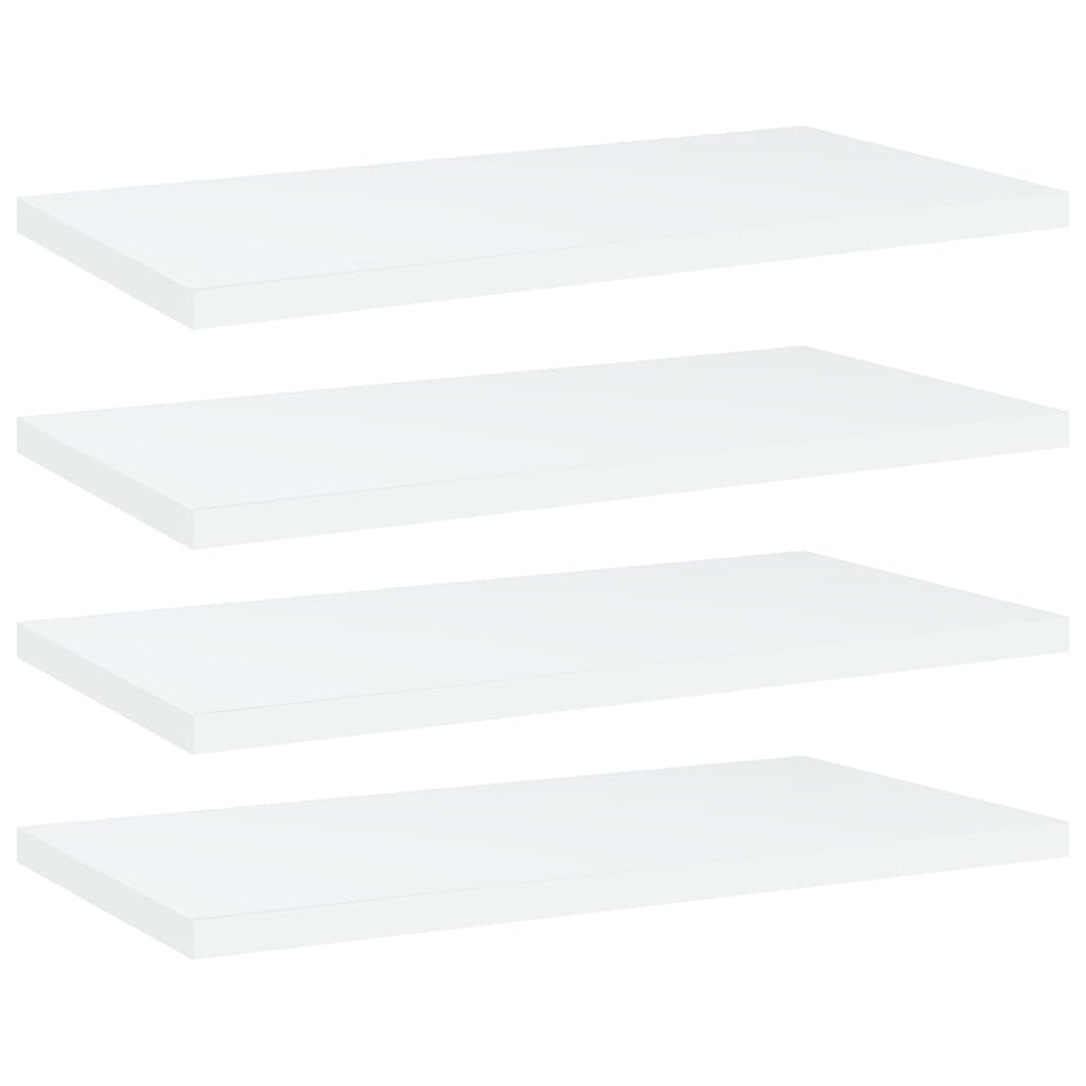 Regalbretter, 4er Set, Weiß, 40x20 cm