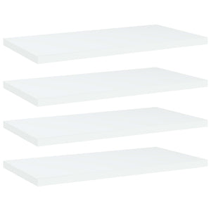 Regalbretter, 4er Set, Weiß, 40x20 cm