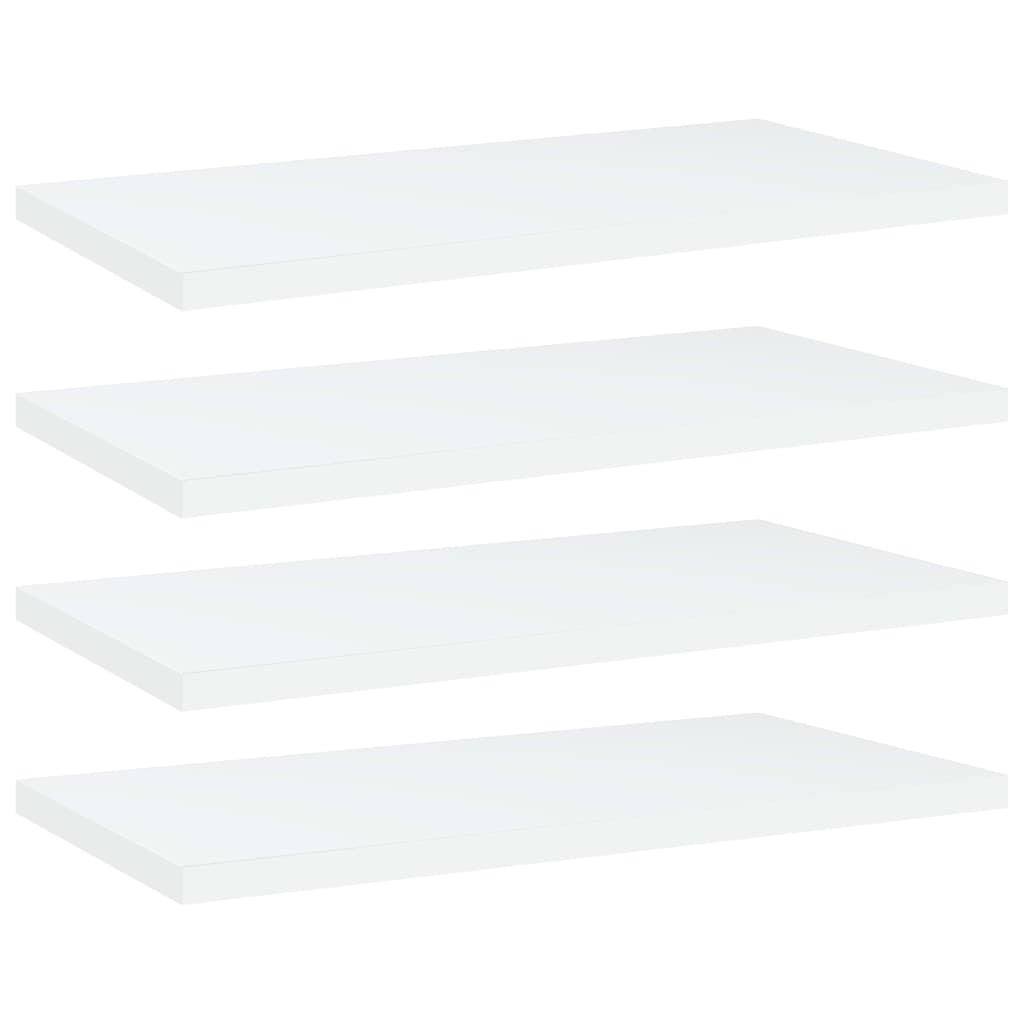 Regalbretter, 4er Set, Weiß, 40x20 cm