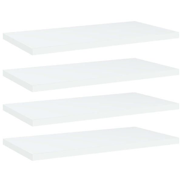 Regalbretter, 4er Set, Weiß, 40x20 cm