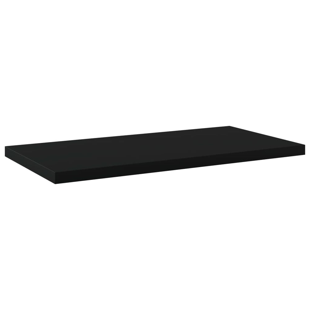 Schwarze Bücherregal Bretter 4er Set