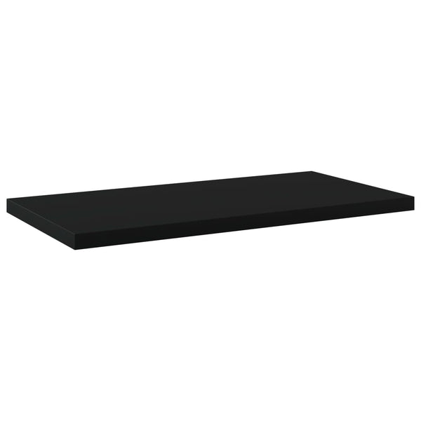 Schwarze Bücherregal Bretter 4er Set