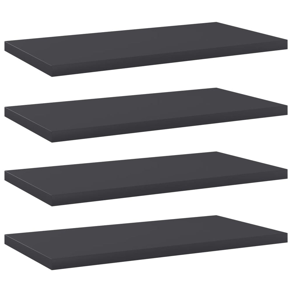 Bücherregal Bretter Grau 40x20 cm, 4er Set