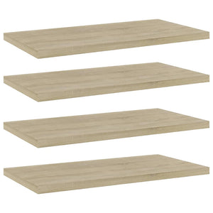 Sonoma Eiche Bücherregal Bretter 40x20 cm, 4er-Set