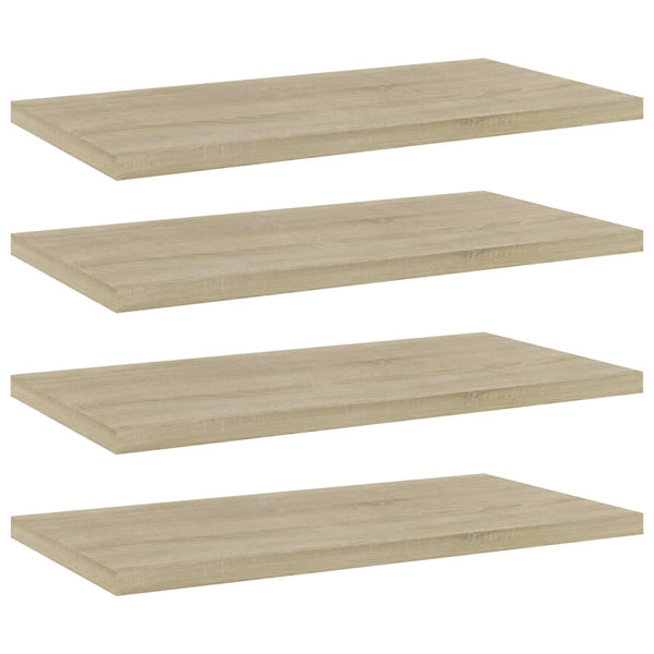 Sonoma Eiche Bücherregal Bretter 40x20 cm, 4er-Set
