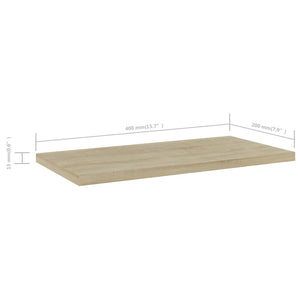 Sonoma Eiche Bücherregal Bretter 40x20 cm, 4er-Set