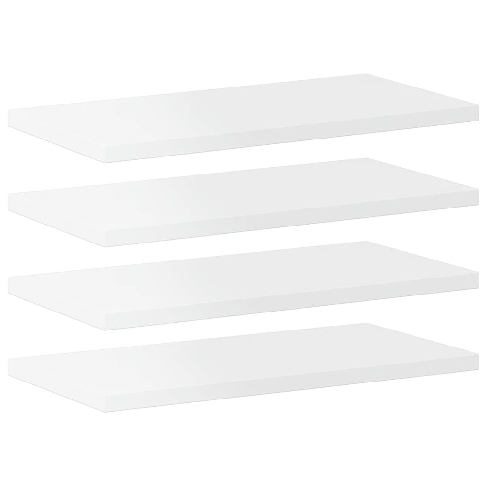 Regalbretter Hochglanz Weiß 40x20 cm, 4er Set