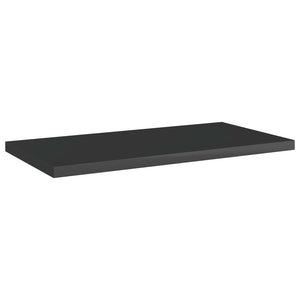 Bücherregal Bretter Schwarz Hochglanz 40x20 cm, 8er Set