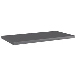 Regalbretter Hochglanz Grau 40x20 cm, 8er Set