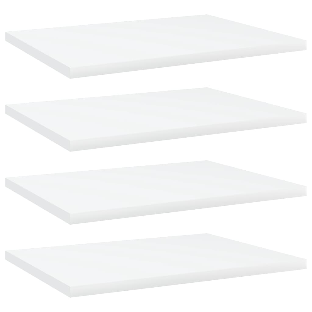 Bücherregal Bretter Weiß 40x30 cm, 4er Set