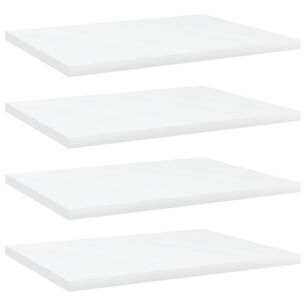 Bücherregal Bretter Weiß 40x30 cm, 4er Set