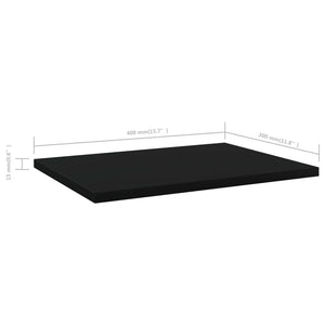 Regalbretter 4er Set Schwarz 40x30 cm