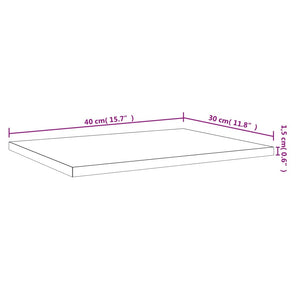 Bücherregal Bretter Grau 40x30 cm, 4er Set