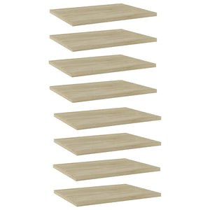 Sonoma Eiche Bücherregal Bretter 40x30cm, 8er Set
