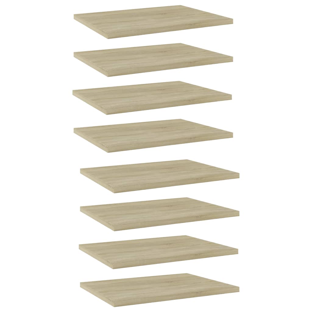 Sonoma Eiche Bücherregal Bretter 40x30cm, 8er Set