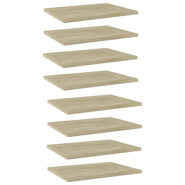 Sonoma Eiche Bücherregal Bretter 40x30cm, 8er Set