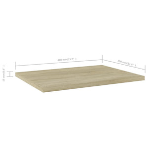Sonoma Eiche Bücherregal Bretter 40x30cm, 8er Set