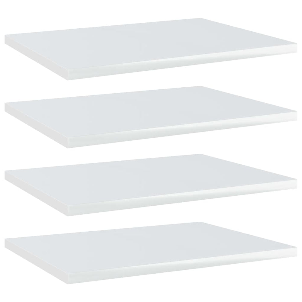 Regalbretter Hochglanz Weiß 40x30 cm, 4er Set