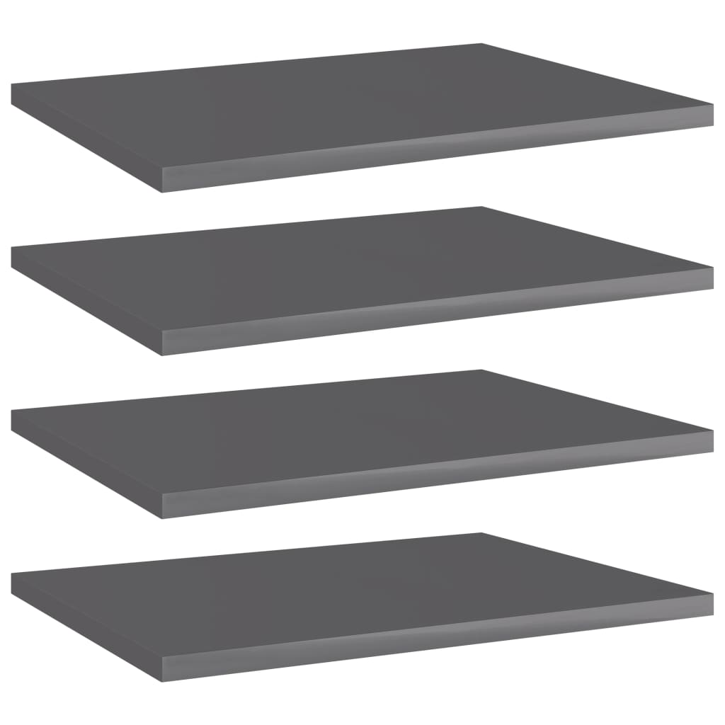 Bücherregal Bretter Hochglanz Grau 40x30
