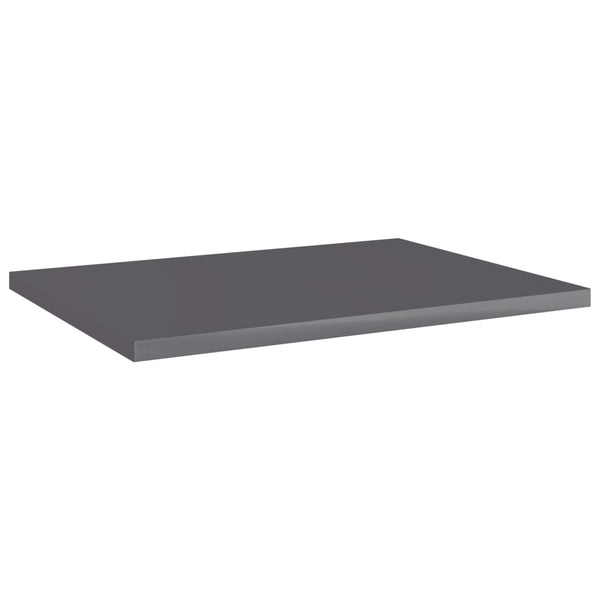 Bücherregal Bretter Hochglanz Grau 40x30 cm, 8er Set