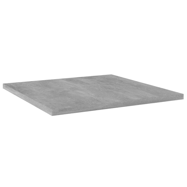 Bücherregal Bretter Betongrau 40x40cm, 4er-Set