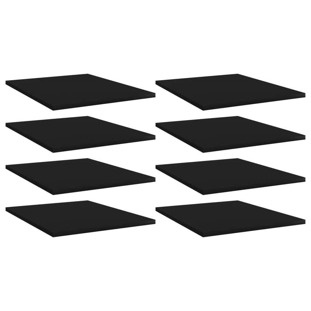 Schwarze Bücherregal Bretter, 40x50 cm, 8er-Set