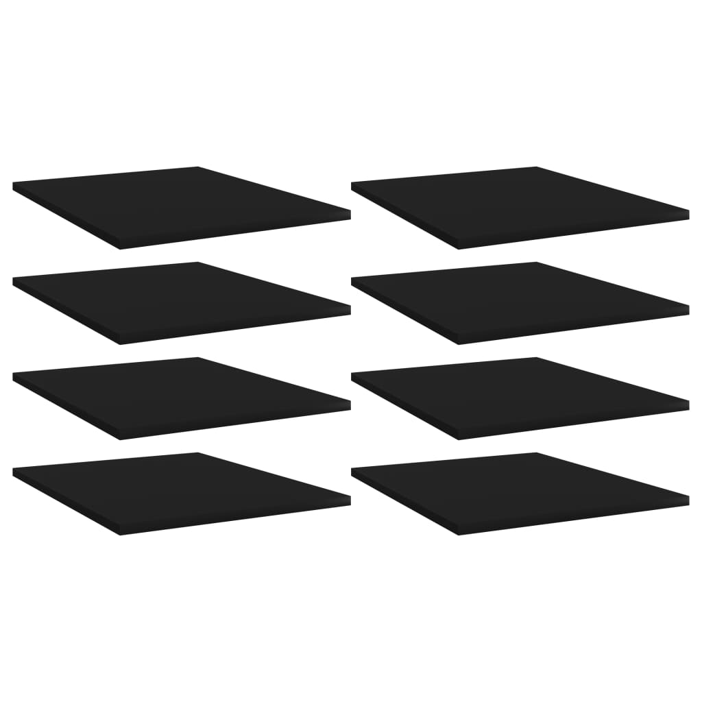 Schwarze Bücherregal Bretter, 40x50 cm, 8er-Set
