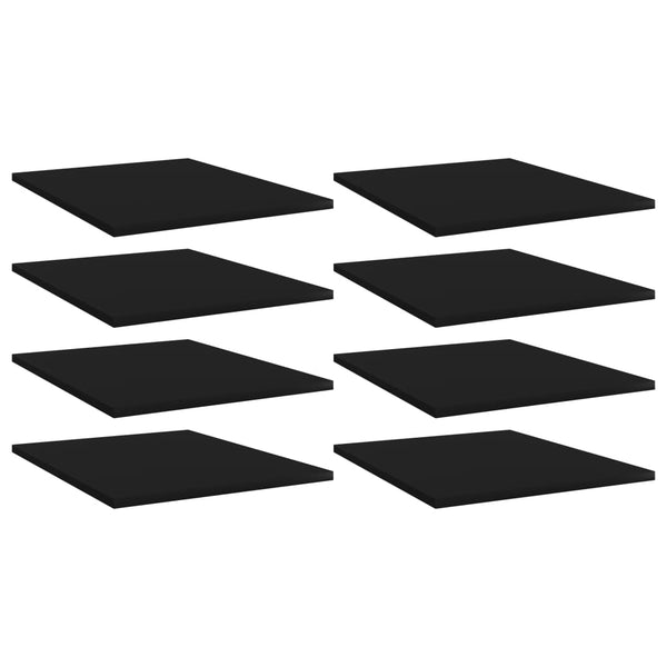 Schwarze Bücherregal Bretter, 40x50 cm, 8er-Set