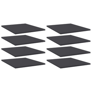 Bücherregal Bretter Grau, 8er Set
