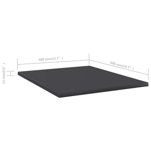 Bücherregal Bretter Grau, 8er Set