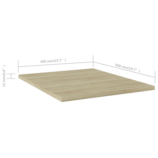 Sonoma Eiche Bücherregal Bretter 40x50 cm, 4er Set