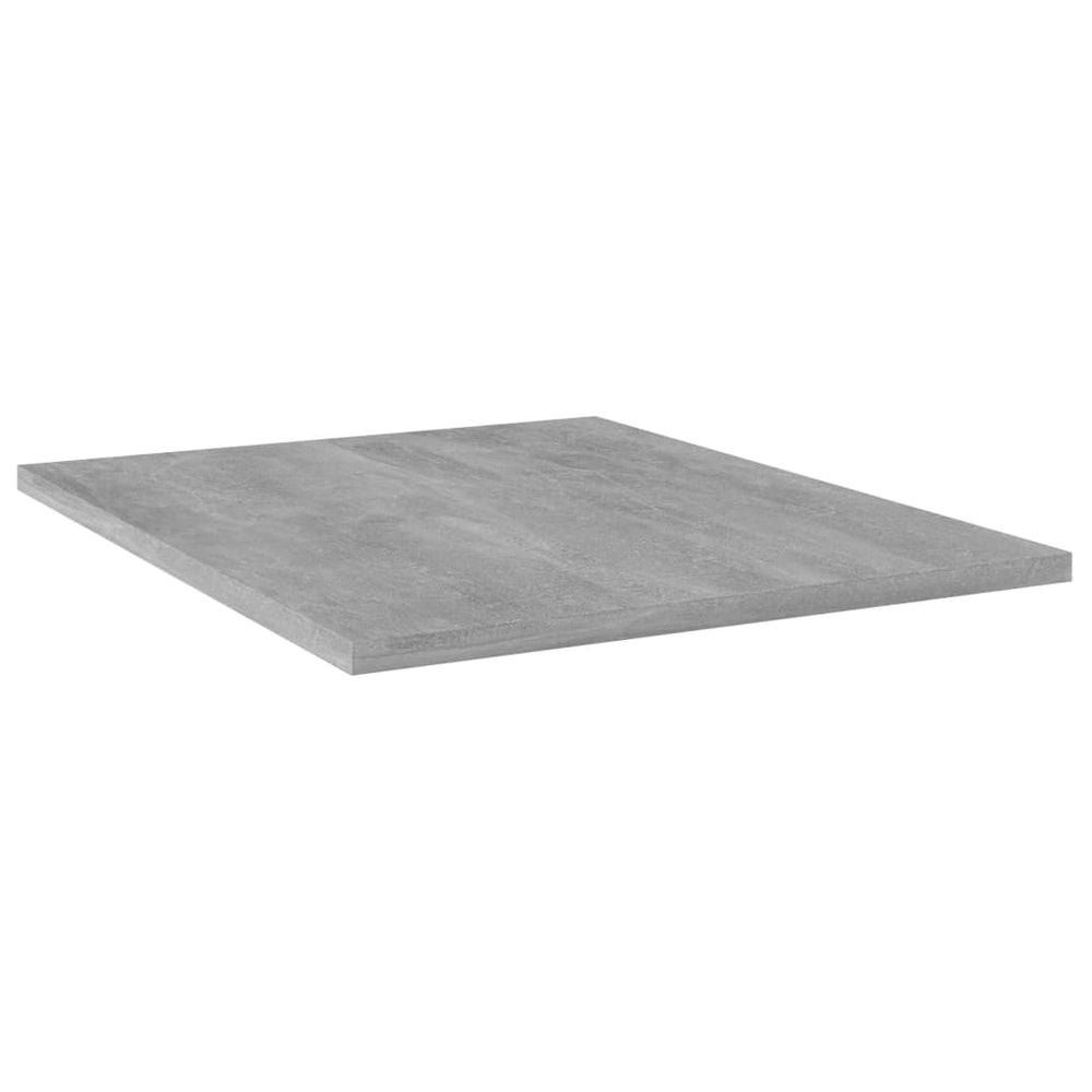 Betongraue Bücherregal-Bretter, 4er-Set