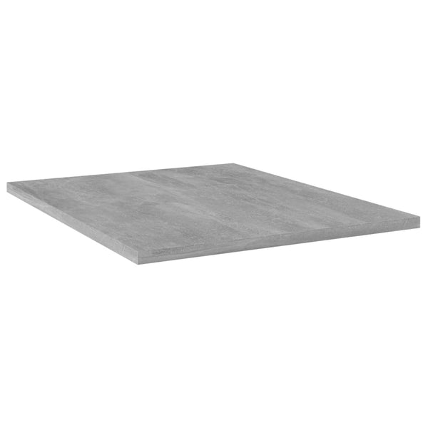 Betongraue Bücherregal-Bretter, 4er-Set