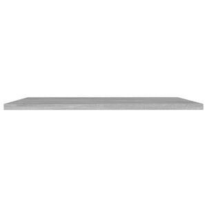 Betongraue Bücherregal-Bretter, 4er-Set