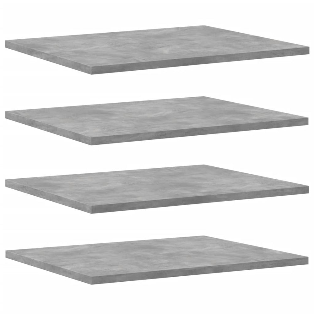 Betongraue Bücherregal Bretter, 8er-Set
