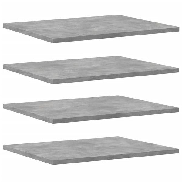 Betongraue Bücherregal Bretter, 8er-Set