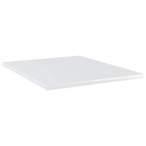 Hochglanz Bücherregal-Bretter, Weiß, 4er-Set