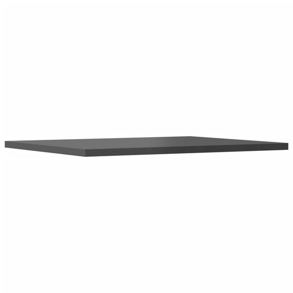 Bücherregal Bretter Grau Hochglanz 4er-Set