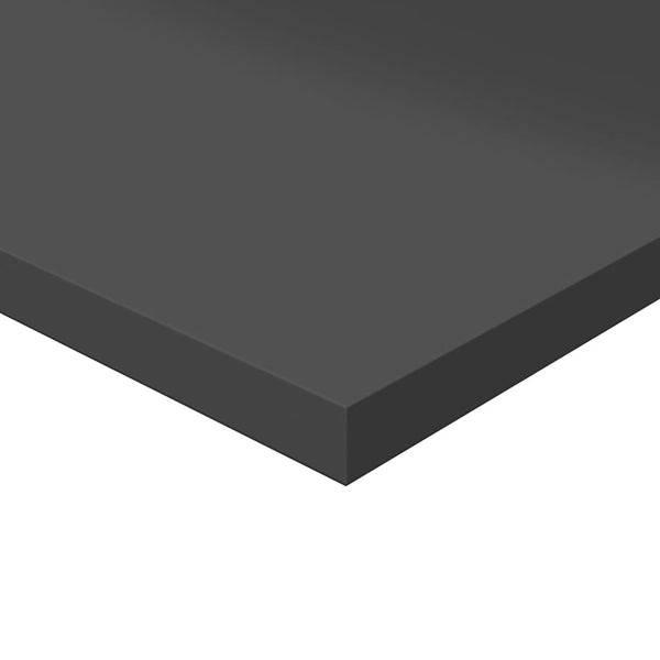 Bücherregal Bretter Grau Hochglanz 4er-Set
