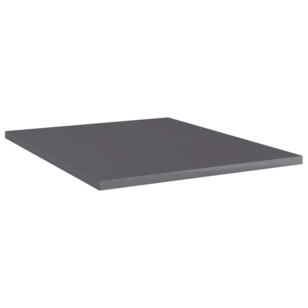 Bücherregal Bretter Grau Hochglanz 40x50cm, 8er Set