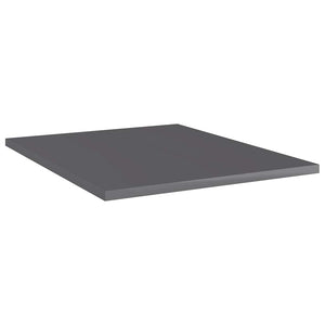 Bücherregal Bretter Grau Hochglanz 40x50cm, 8er Set