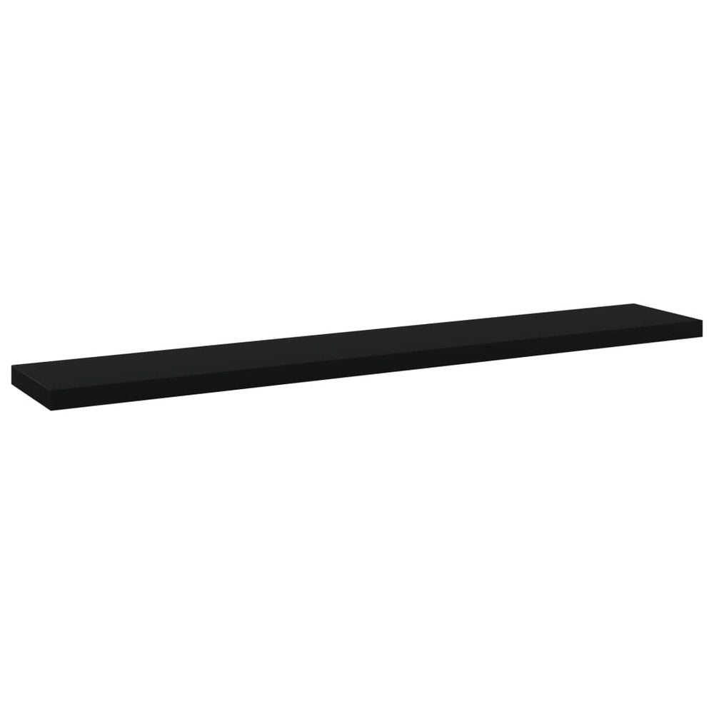 Schwarze Bücherregal Bretter, 60cm, 4er Set