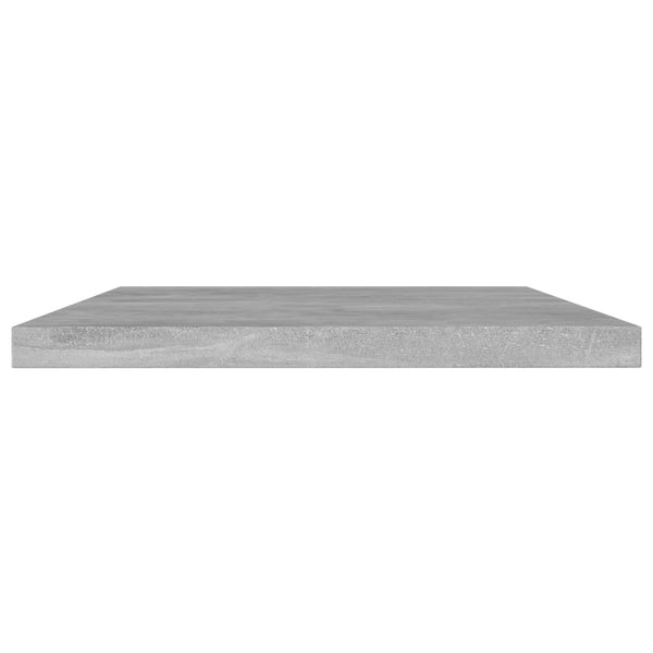 Bücherregal Bretter Betongrau 60x10 cm, 4er-Set