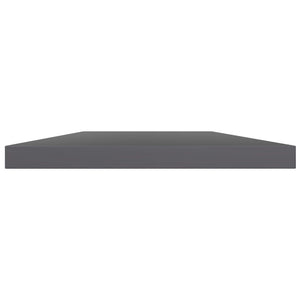 Bücherregal Bretter Hochglanz Grau 60x10 cm, 4er-Set