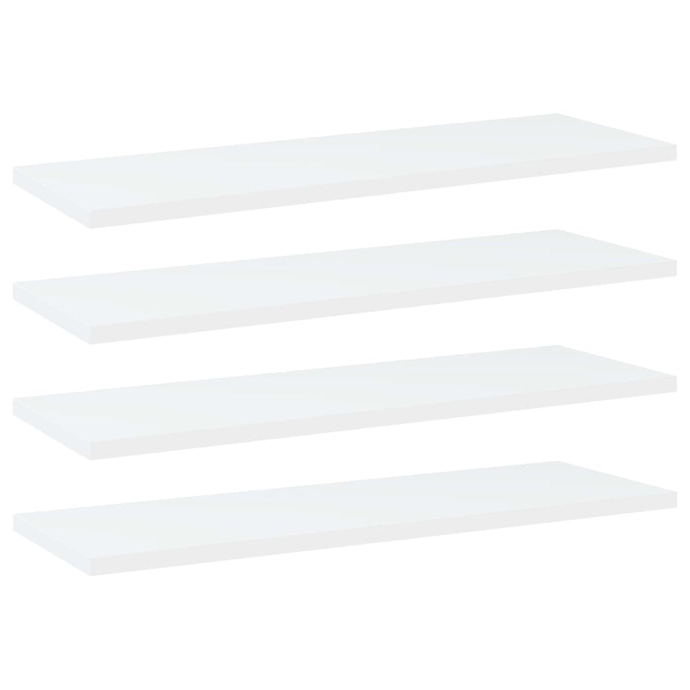 Bücherregal Bretter Weiß 60x20 cm, 4er-Set