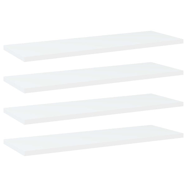 Bücherregal Bretter Weiß 60x20 cm, 4er-Set