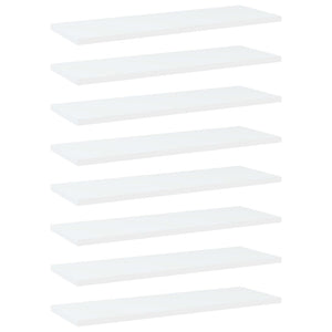 Bücherregal Bretter Weiß 60x20 cm, 8er Set